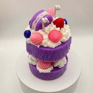 🍓🕯️Handcrafted Cake style Scented  Candle
